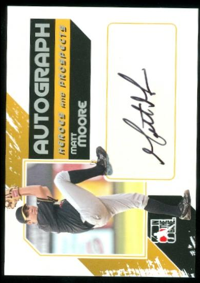2011 ITG Heroes and Prospects Full Body Autographs Silver #MM Matt Moore