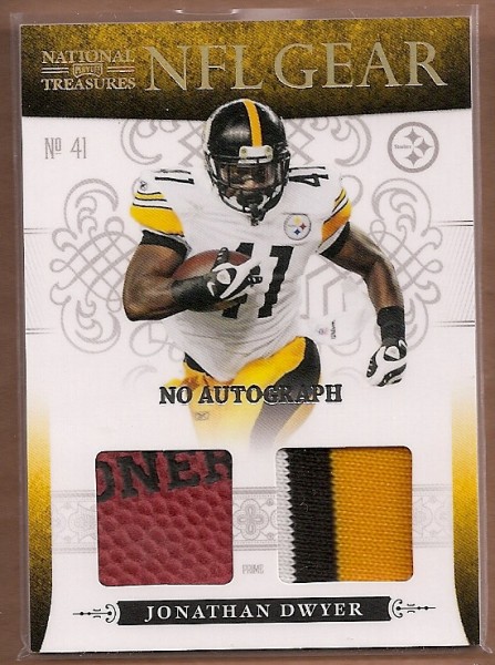 2010 Playoff National Treasures NFL Gear Signatures Prime #17 Jonathan Dwyer
