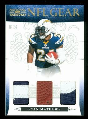 2010 Playoff National Treasures NFL Gear Triple Prime #13 Ryan Mathews