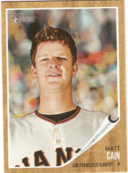 2011 Topps Heritage #260 Matt Cain