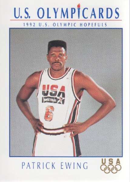 1992 Impel U.S. Olympic Hopefuls #10 Patrick Ewing BK