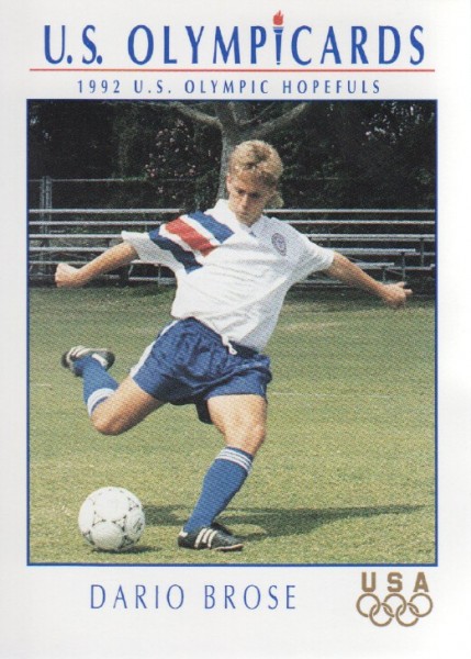 1992 Impel U.S. Olympic Hopefuls #65 Dario Brose/Soccer