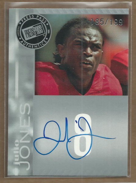 2011 Press Pass Autographs Silver #PPSJJ Julio Jones/194*