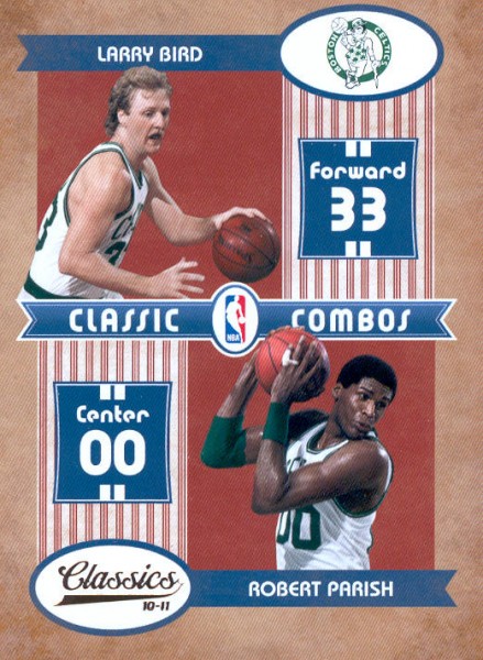 2010-11 Classics Classic Combos #1 Larry Bird/Robert Parish