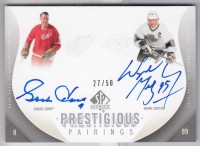 2010-11 SP Authentic Prestigious Pairings #PPHG Wayne Gretzky/Gordie Howe front image