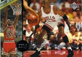 1994-95 Collector's Choice International Spanish Decade of Dominance #J6 Michael Jordan/'88 NBA Defensive POY