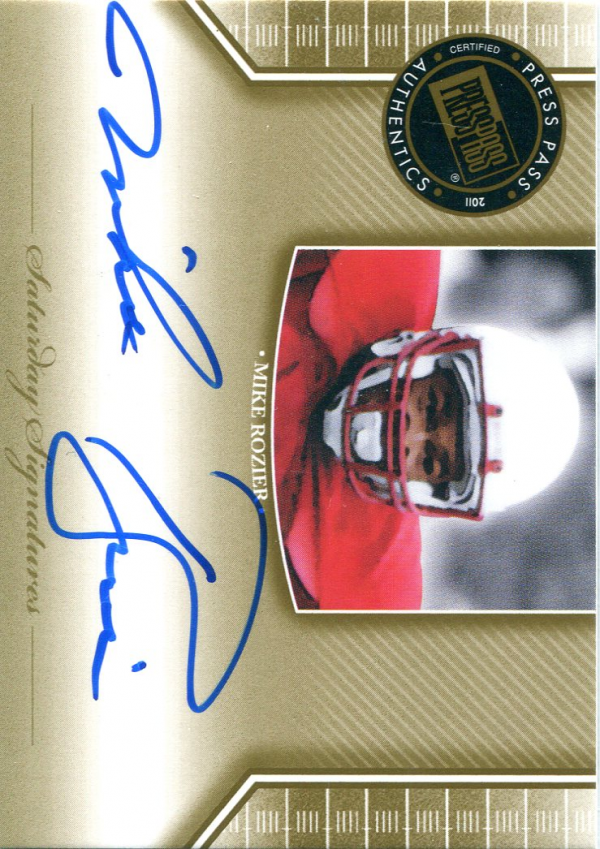 2011 Press Pass Legends Saturday Signatures #SSMR Mike Rozier