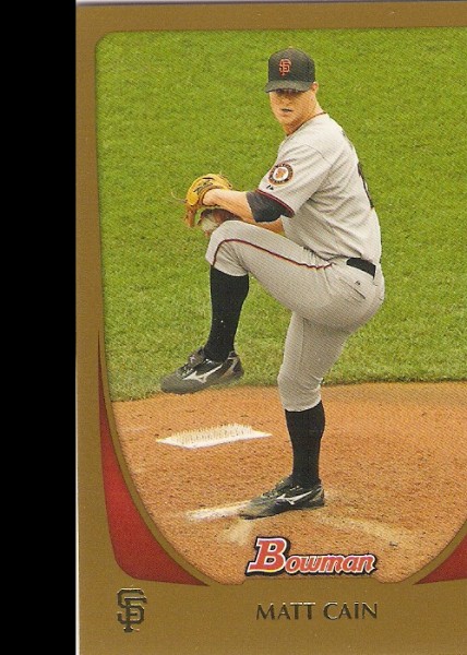 2011 Bowman Gold #50 Matt Cain