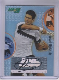 2011 Ace Authentic EX #78 Novak Djokovic/50 front image