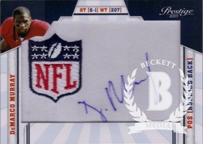2011 Prestige NFL Draft Autographed Patch NFL Shield Logo #12 DeMarco Murray