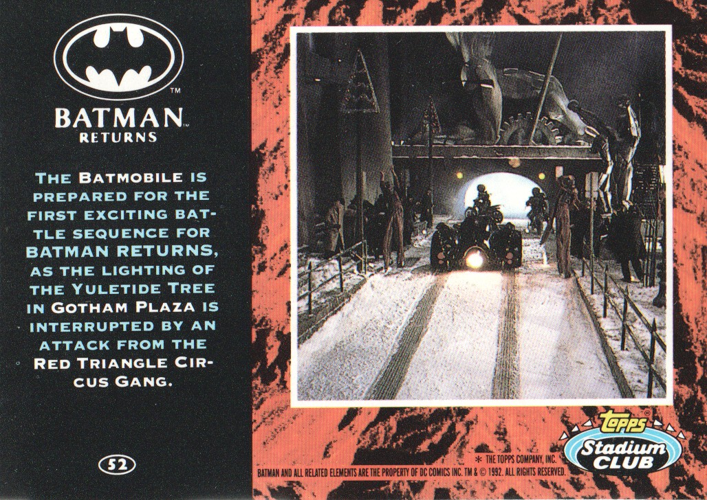 batman returns cards 1992