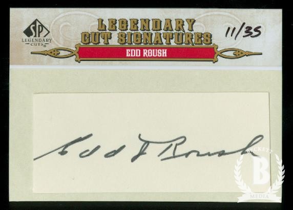 2011 SP Legendary Cuts Legendary Signatures #57 Edd Roush/35