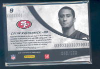 2011 Donruss Elite New Breed Jersey #9 Colin Kaepernick back image
