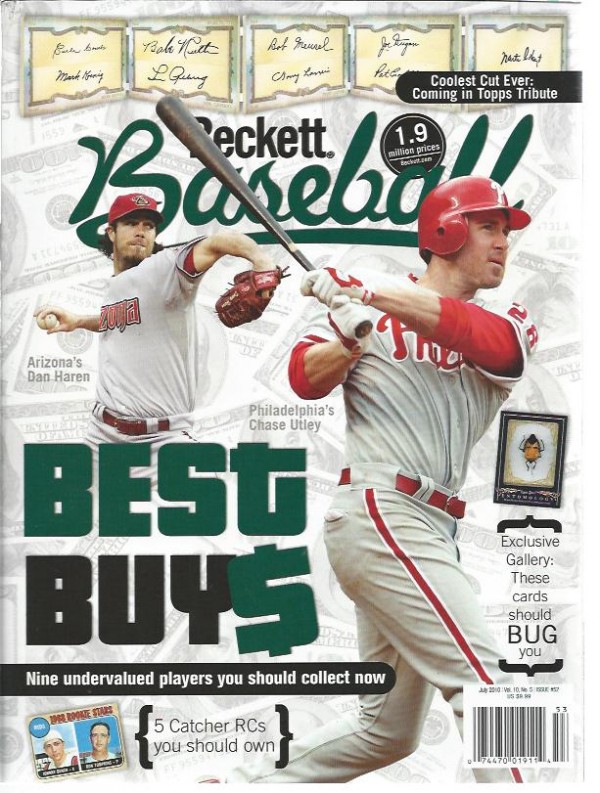 1984-11 Beckett Baseball #P52 Dan Haren/Chase Utley (July 2010)