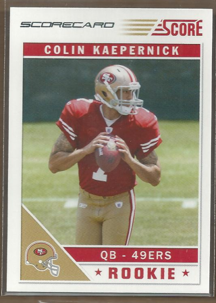 2011 Score Scorecard #320 Colin Kaepernick
