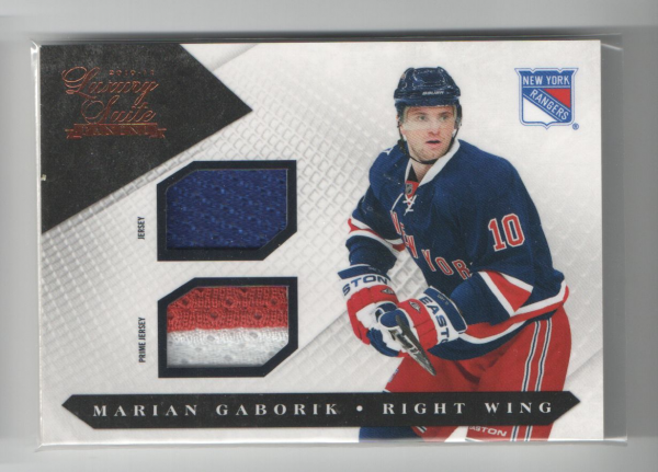 2010-11 Luxury Suite Jerseys Prime #46 Marian Gaborik