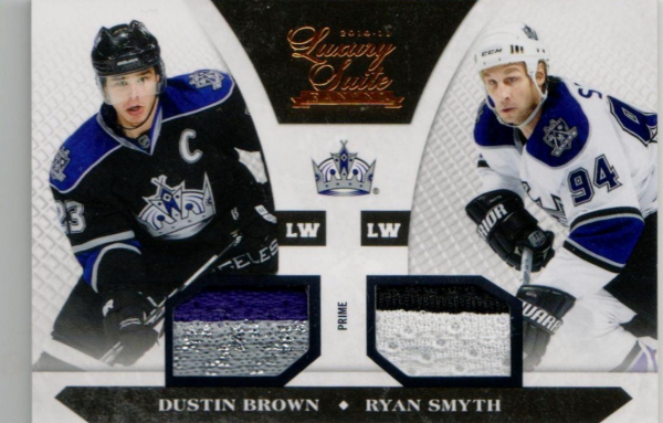2010-11 Luxury Suite Jerseys Prime #85 Dustin Brown/Ryan Smyth/50
