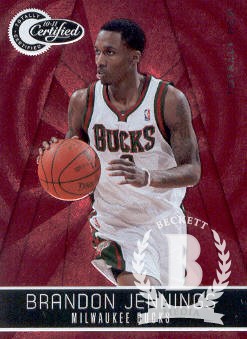 2010-11 Totally Certified Red #9 Brandon Jennings