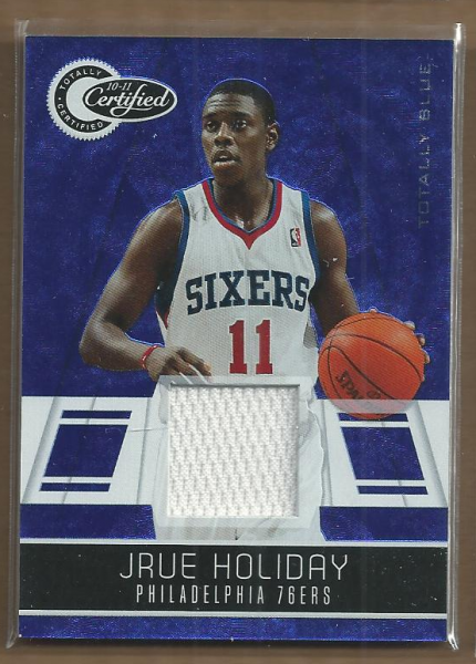 2010-11 Totally Certified Blue Materials #3 Jrue Holiday/99