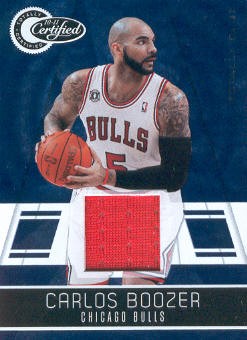 2010-11 Totally Certified Blue Materials #15 Carlos Boozer/99