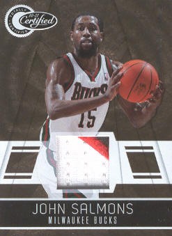 2010-11 Totally Certified Gold Materials Prime #11 John Salmons/25