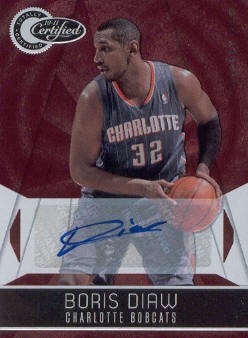2010-11 Totally Certified Red Autographs #6 Boris Diaw/49