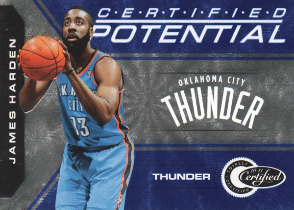 2010-11 Totally Certified Potential Blue #14 James Harden