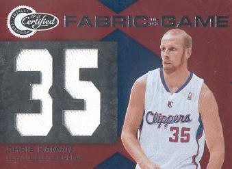 2010-11 Totally Certified Fabric of the Game Jumbo Jersey Number #23 Chris Kaman/299