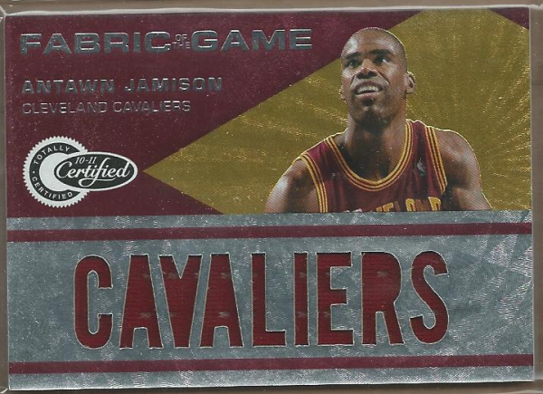 2010-11 Totally Certified Fabric of the Game Jumbo Team #7 Antawn Jamison/299