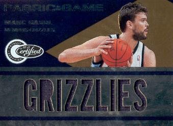 2010-11 Totally Certified Fabric of the Game Jumbo Team #17 Marc Gasol/299