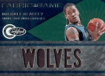 2010-11 Totally Certified Fabric of the Game Jumbo Team #21 Michael Beasley/299