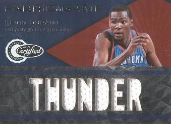 2010-11 Totally Certified Fabric of the Game Jumbo Team #23 Kevin Durant/299