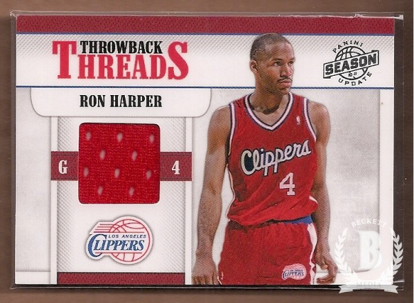 2010-11 Panini Season Update Throwback Threads #12 Ron Harper/399