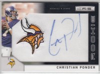 2011 Rookies and Stars #280 Christian Ponder AU RC front image