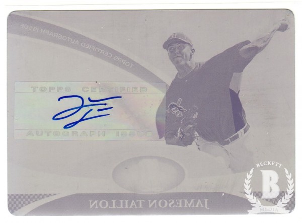2011 Bowman Platinum Prospect Autograph Printing Plates Magenta #JT Jameson Taillon