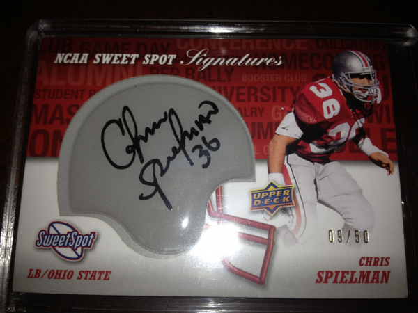 2011 Sweet Spot Veteran Signatures #SSCS Chris Spielman/50