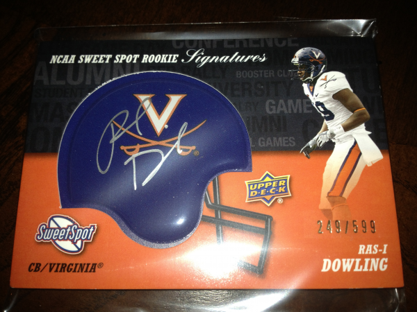 2011 Sweet Spot Rookie Signatures #RSRD Ras-I Dowling/599