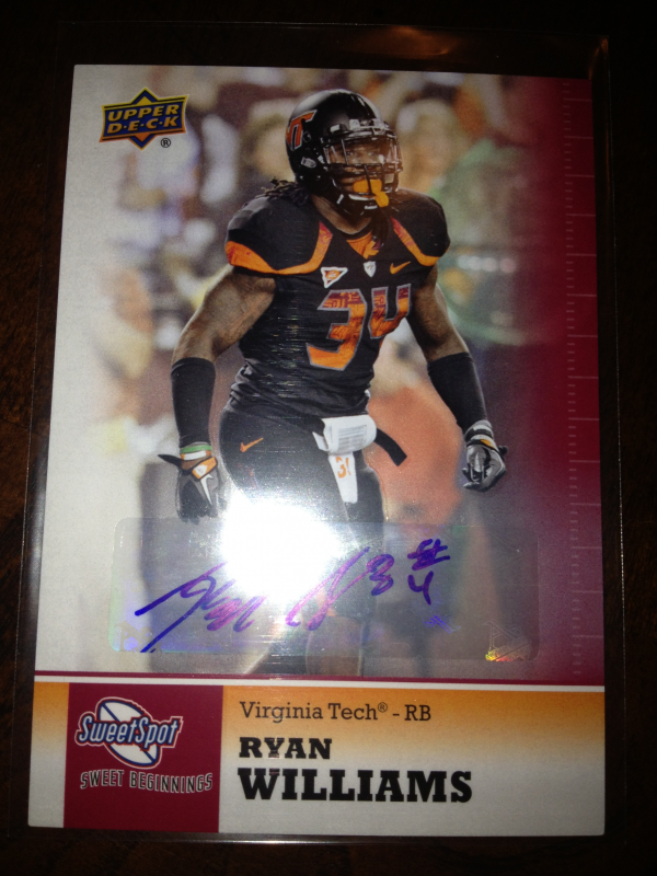 2011 Sweet Spot Autographs #100 Ryan Williams