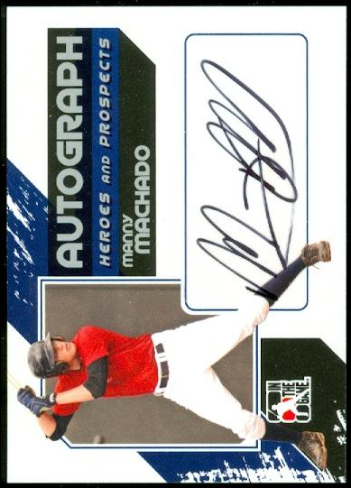 2011 ITG Heroes and Prospects Full Body Autographs Silver #MMA Manny Machado S2