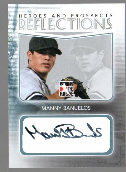 2011 ITG Heroes and Prospects Reflections Autographs Silver #MB Manny Banuelos S2