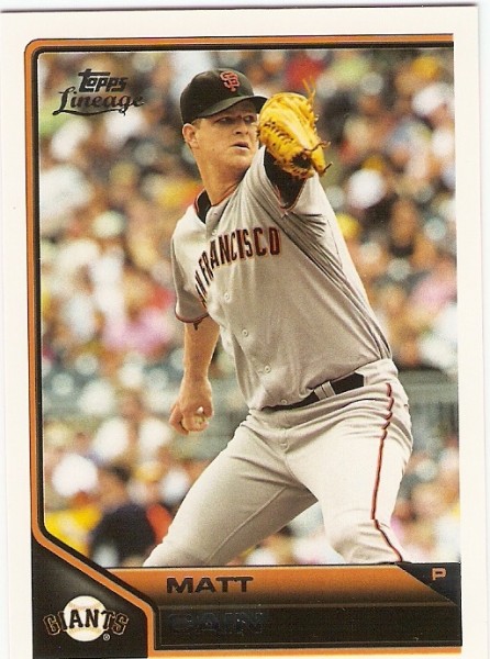 2011 Topps Lineage #119 Matt Cain