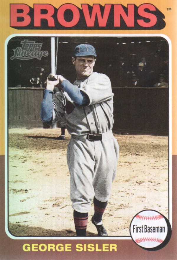 2011 Topps Lineage 1975 Mini #27 George Sisler
