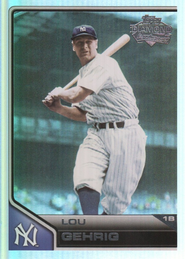 2011 Topps Lineage Diamond Anniversary Refractors #50 Lou Gehrig