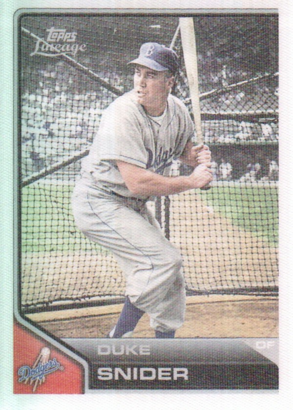 2011 Topps Lineage Cloth Stickers #TCS17 Duke Snider