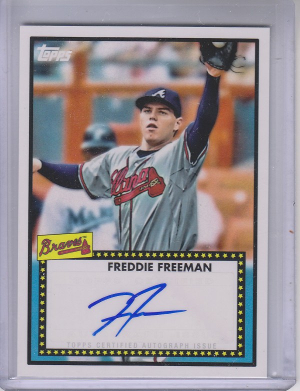 2011 Topps Lineage 1952 Autographs #52AFF Freddie Freeman