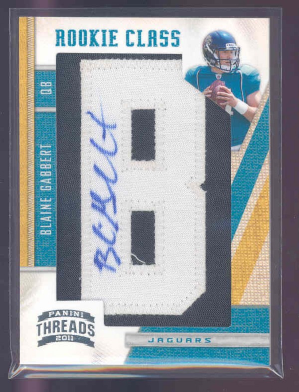 2011 Panini Threads #254 Blaine Gabbert AU/350 RC