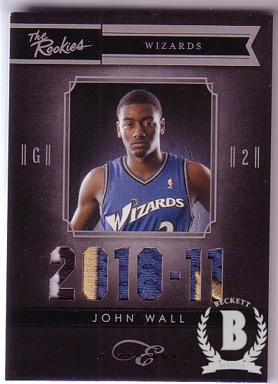 2010-11 Elite Black Box The Rookies Materials Prime #1 John Wall/99