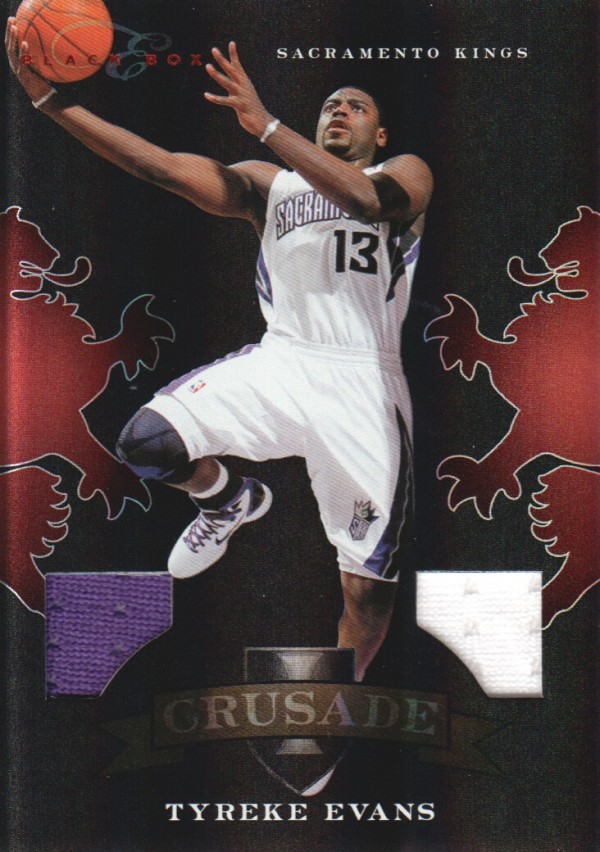 2010-11 Elite Black Box Crusade Materials #53 Tyreke Evans