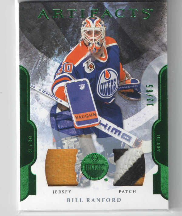 2011-12 Artifacts Jerseys Patch Emerald #93 Bill Ranford