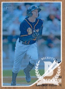 2011 Topps Heritage Minors Blue Tint #62 Tim Beckham